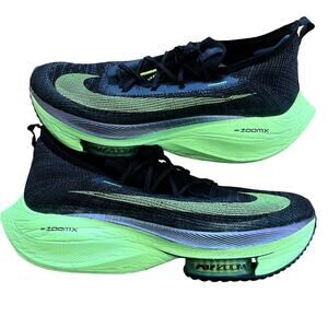 Nike Air Zoom Alphafly Next% "Black Electric Green" Size 14